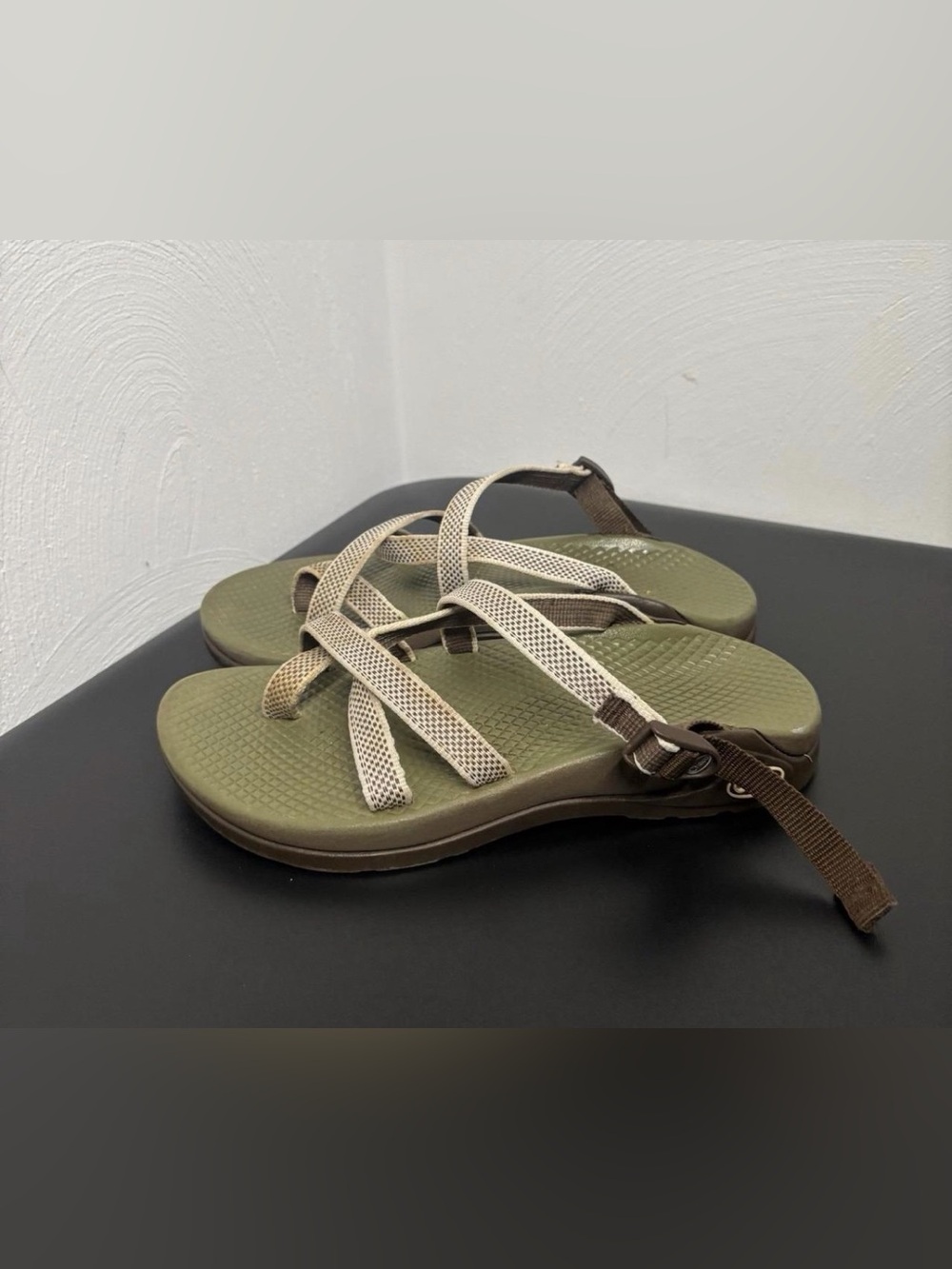 Women's Chaco Olive Green Strappy Sandals